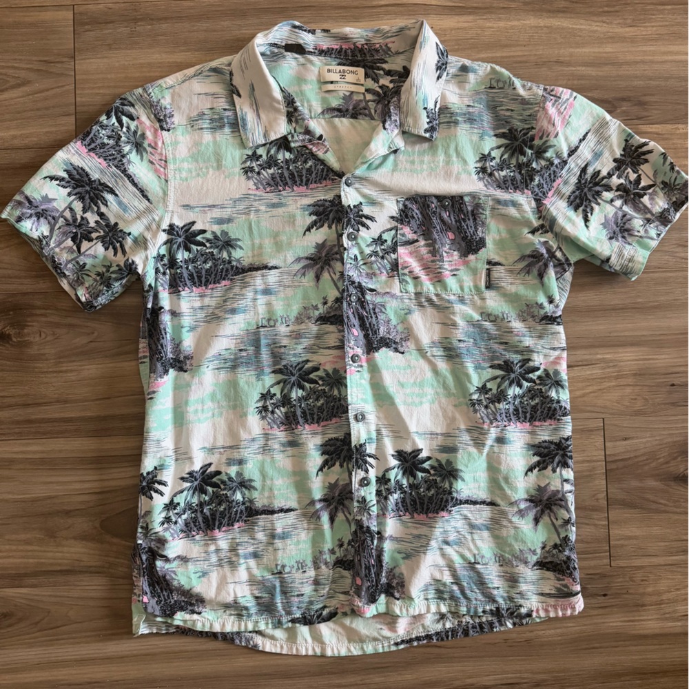 Billabong Hawaiian Print Short Sleeve Men’s Shirt